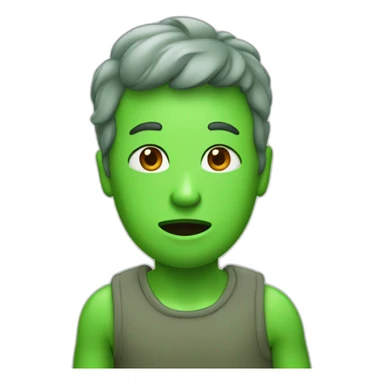 If diarrhea was a person green sticker