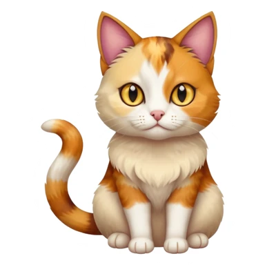 Beautiful chimera cat with heterochromia  sticker