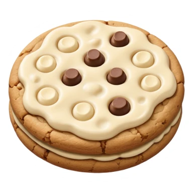 White chocolate chip chips ahoy cookie no face less pizza shaped sticker