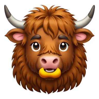 highland cow  sticker