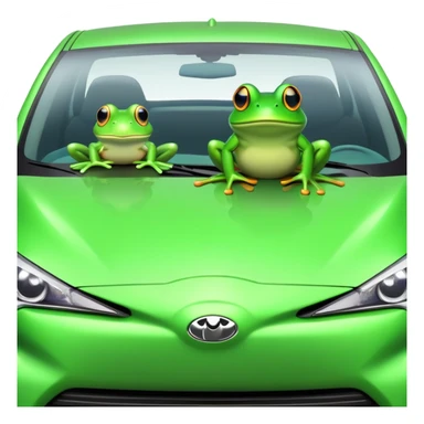 2024 Prius and a frog sticker