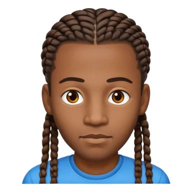Black dude with cornrows sticker