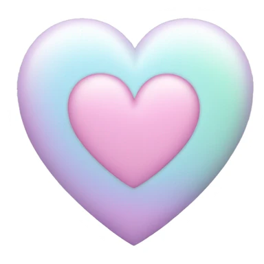 Pastel colored heart emoji sticker