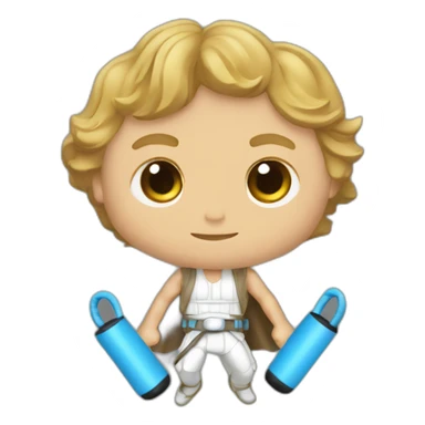 luke skywalker jump rope sticker