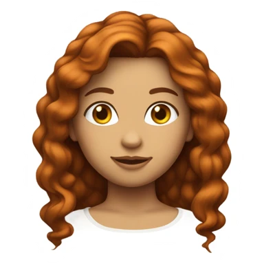 menina ruiva, cabelo liso, branca sticker