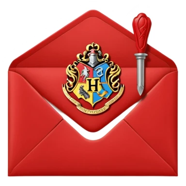 Hogwarts envelope with sealing wax sticker