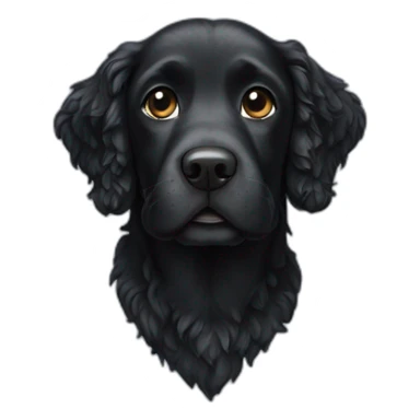 black water dog sticker