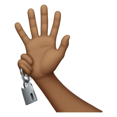 Mano sosteniendo una llave sticker