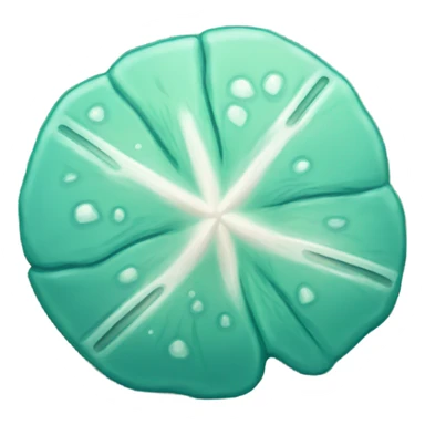 Teal sand dollar  sticker
