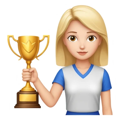 generate an emoji for this phrase, Start strong to earn trust and be noticed. End strong to be remembered. make it a female sticker