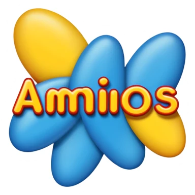 Retro Stickers  AMIGOS sticker