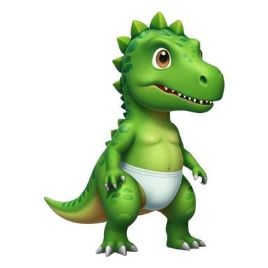 Dinosaur wearing underwear  sticker