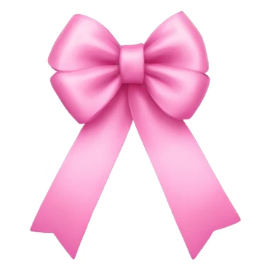 Pink ribbon bow  sticker