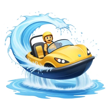 Water ride at amusement park sticker