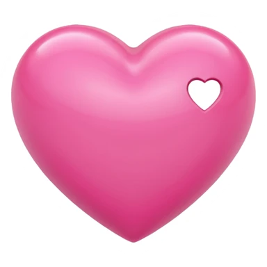A heart that expresses a deep love for someone. With a pink style. And a 3d look sticker