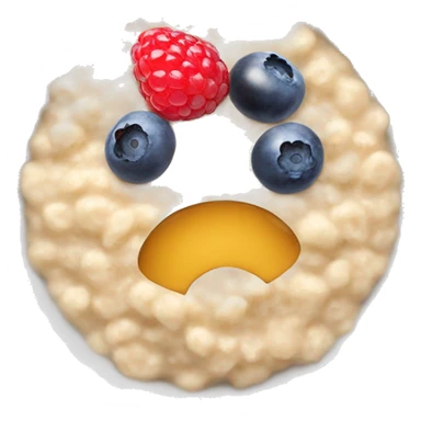 oatmeal porridge with berries sticker