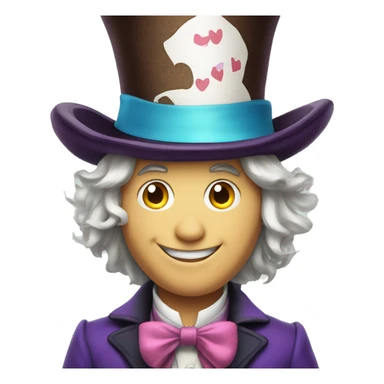 Alice in Wonderland The Mad Hatter character sticker