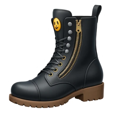 zipper boot sticker
