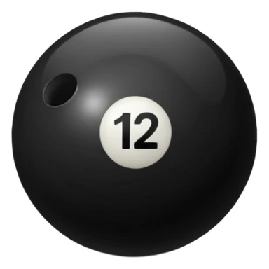 Quiero un emoji de la bola 12 del billar sticker