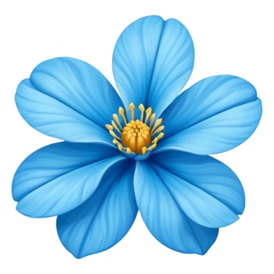 Flor de lirio azul cielo sticker