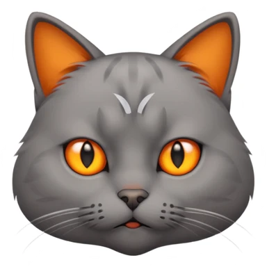 Cat looking annoyed sticker