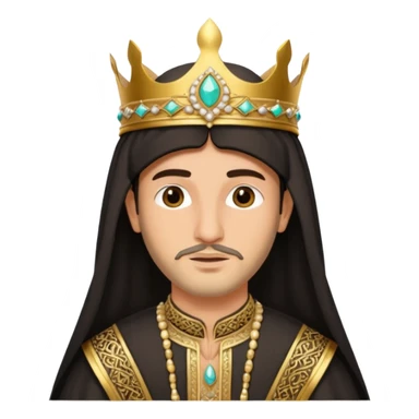 king in arab clothes   sticker