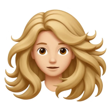 Hair flipping  sticker