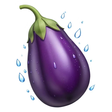 Aubergine with Water sticker