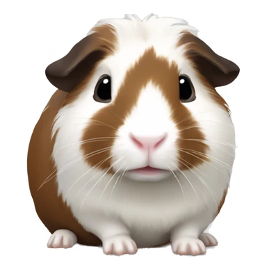 Guineapig white and dark brown sticker
