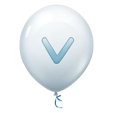 White check mark with a milky balloon inside the circle sticker