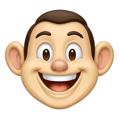 Tribilín (Goofy) laughing sticker