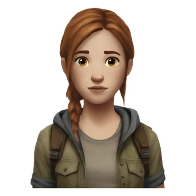 Ellie the last of us Little bit dezoom sticker