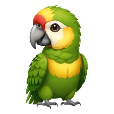 Perroquet qui est de face  sticker