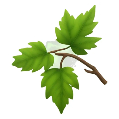 leaves on a branch sticker