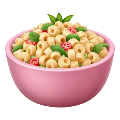 Hawaiian Mac salad light pink bowl sticker