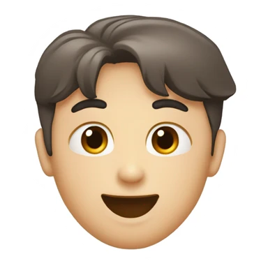 normal heart eyed emoji like 😍 but with neutral flat line for a mouth sticker