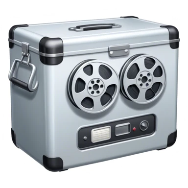 movie, Film reel in cold box sticker