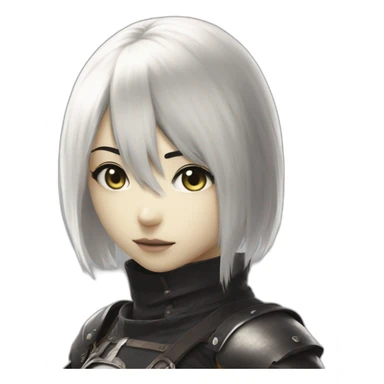 2B from Nier Automata sticker