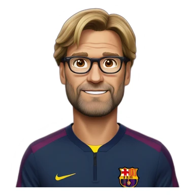 jurgen-klopp-in-fc-barcelona sticker