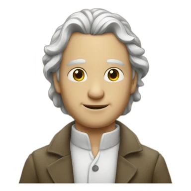 homme blanc qui lève les yeux au ciel sticker