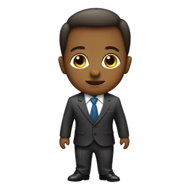 newborn in business costume sticker