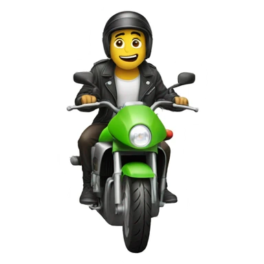 Rana en moto sticker