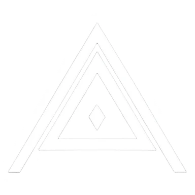 alan walker logo (inverted V and W intersepte) sticker