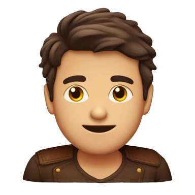 Chico con pelo crespo mulato de ojos café oscuros piel de tez marron sticker