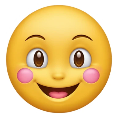 flirty round emoji sticker