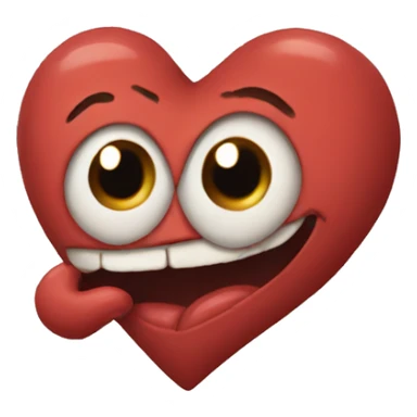 weird heart sticker
