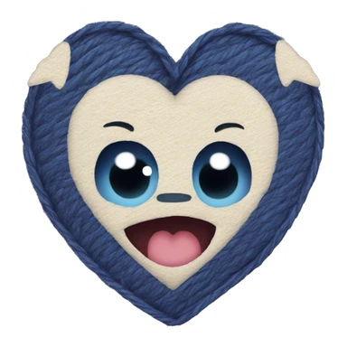 stich in a heart sticker