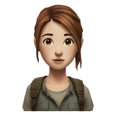 Ellie the last of us Little bit dezoom sticker