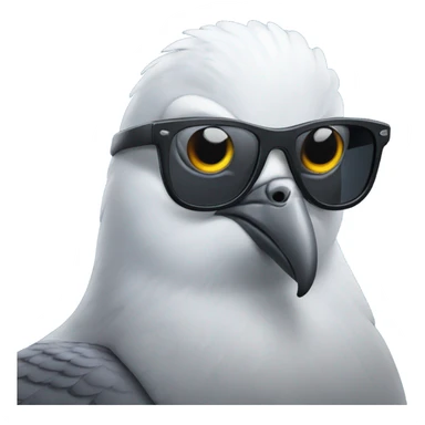 Very strong pigeon with sunglasses sticker