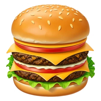 burger and chips sticker